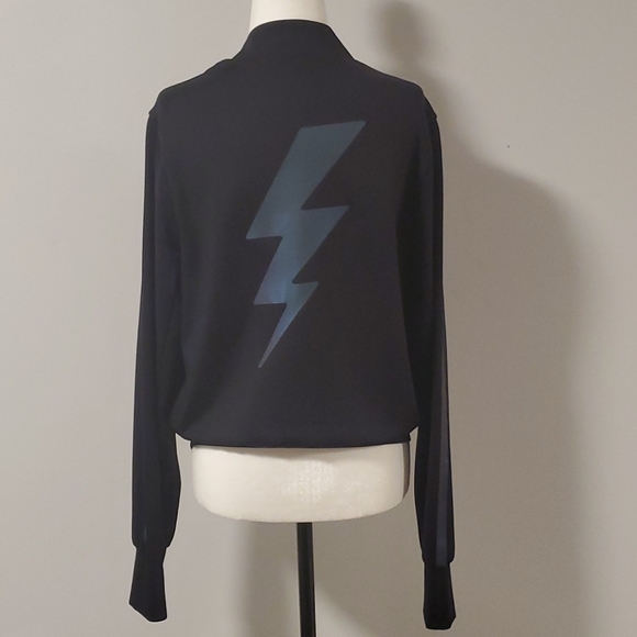 Ultracor Stealth Zip Front Bomber Jacket Black - Picture 6 of 12